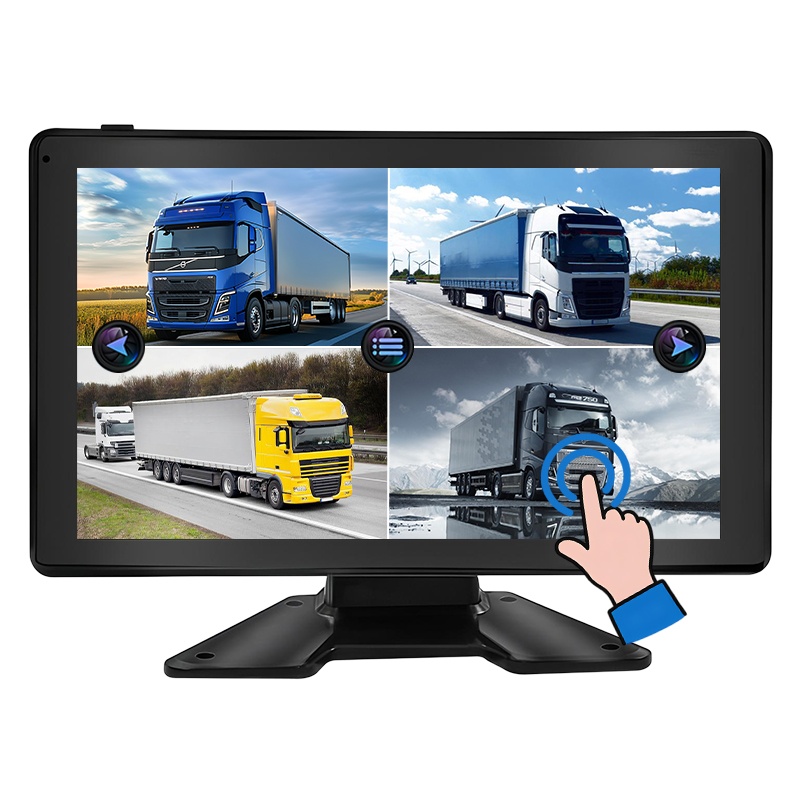 10,1-palcový dotykový displej Vehicle Quad View 1080P DVR záznamový monitor