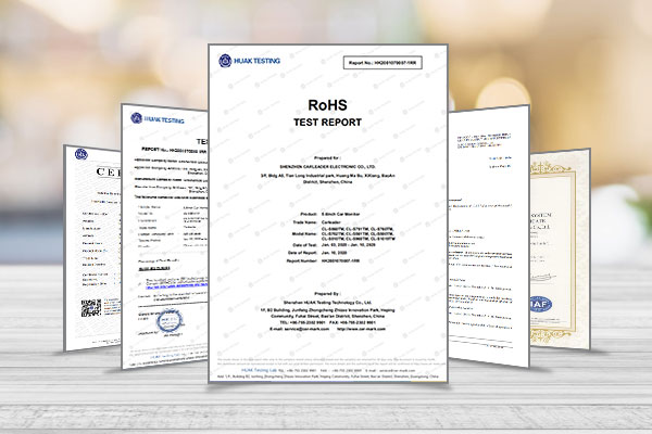 Bezdrôtový monitor a fotoaparát pre certifikáciu Van