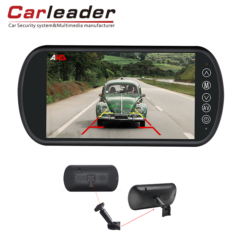 Carleader 7-palcový monitor zrkadla vozidla AHD s držiakom stonky-Realizovateľný partner pre bezpečnosť cesty