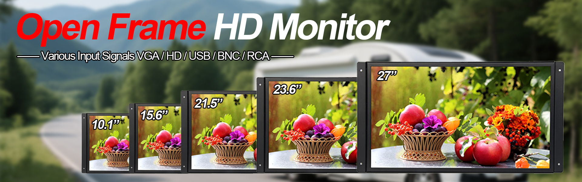 Open Frame HD monitor