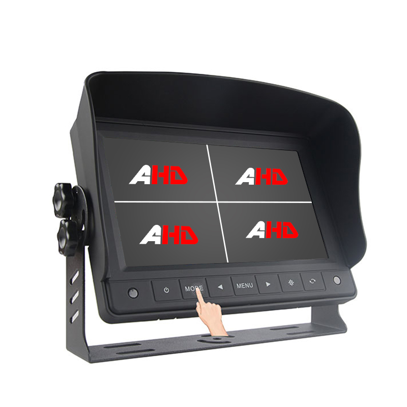 Carleader 7-palcový Quad Split Display Dotykové tlačidlá vozidla AHD monitor