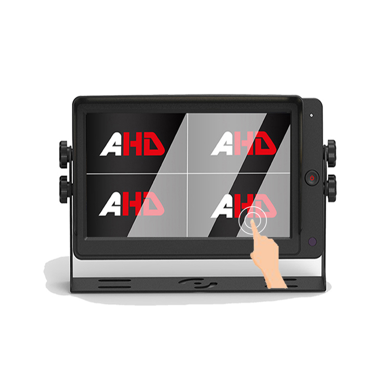 7-palcový 4CH Quad Split Display dotykový monitor AHD