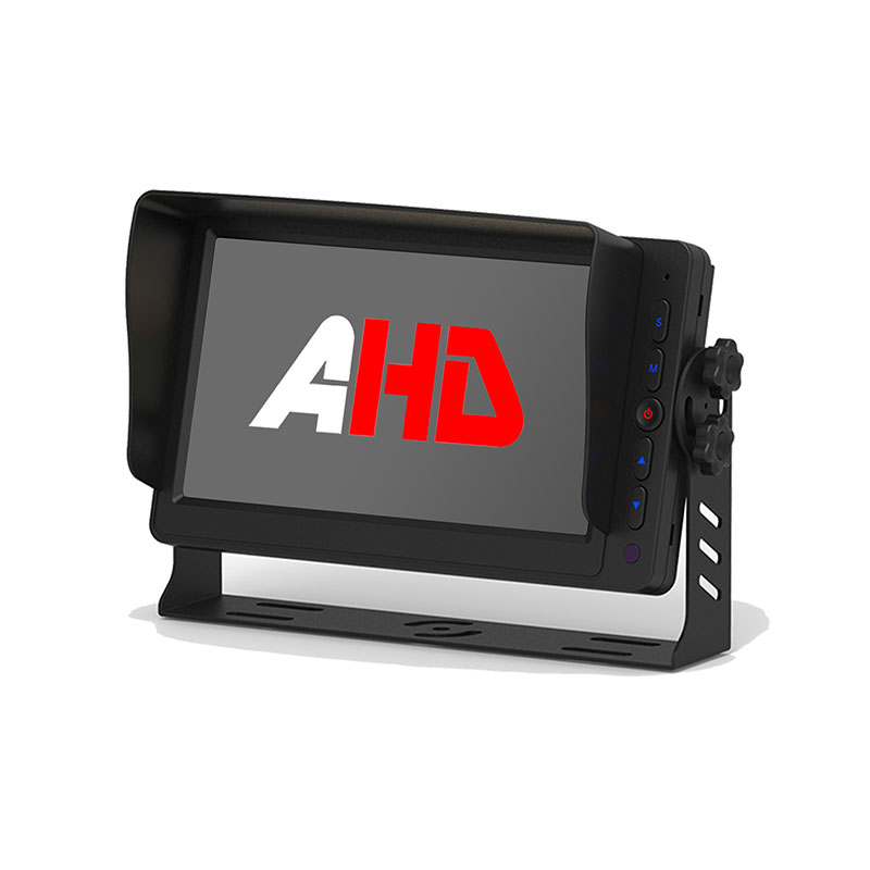 7-palcový AHD monitor vozidla s 5 podsvietenými tlačidlami a duálnymi video vstupmi