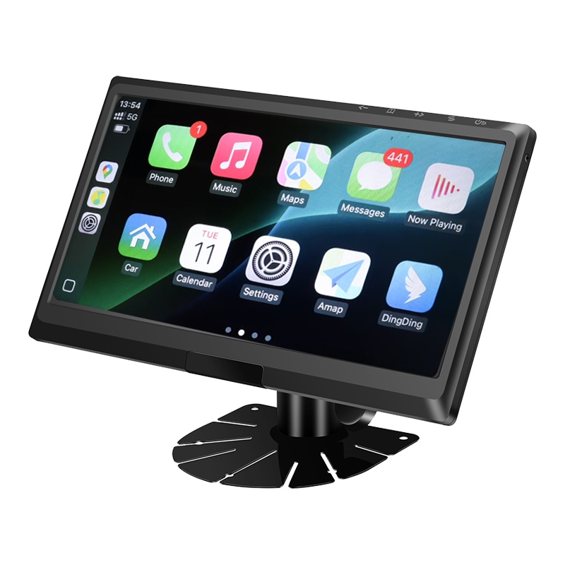 9-palcový IPS vstup signálu AHD Monitor vozidla Podpora CarPlay Multimedia